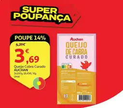 Minipreço Queijo Cabra Curado AUCHAN promoção