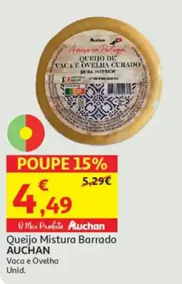 Minipreço Queijo Mistura Barrado AUCHAN promoção