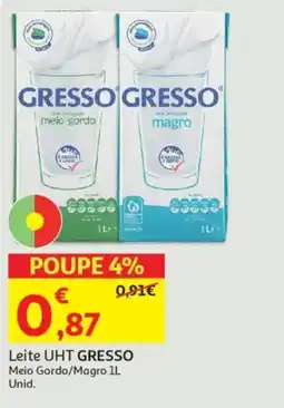 Minipreço Leite UHT GRESSO Meio Gordo/Magro Unid. promoção