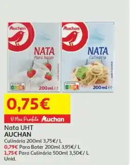 Minipreço Nata UHT AUCHAN promoção