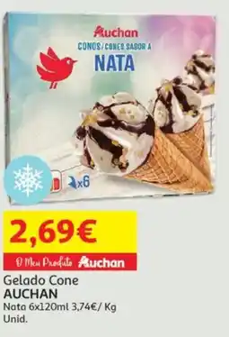 Minipreço Gelado Cone AUCHAN promoção