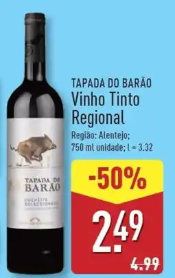 ALDI TAPADA DO BARÃO Vinho Tinto Regional promoção