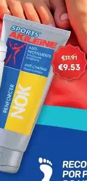 Auchan Akileine - creme sport nok+of nutri 75ml+30ml promoção