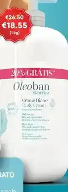 Auchan Oleoban - creme diario 1kg 20% gratis promoção