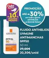 Auchan La roche posay - fluido anthelios: uvmune antimanchas spf50 promoção