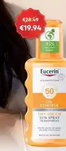 Auchan Eucerin - aerosol spray sun:transparente spf30 200ml promoção