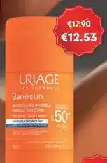 Auchan Uriage - stick solar bariesun:invisivel 18gr promoção