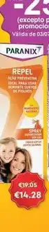 Auchan Paranix - spray :repel 100ml promoção
