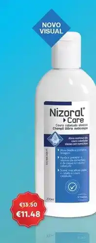 Auchan Nizoral - champô :care couro cabeludo oleo 200ml promoção