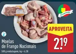 ALDI Moelas de Frango Nacionais promoção