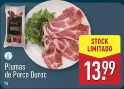 ALDI Plumas de Porco Duroc promoção