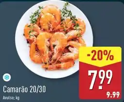 ALDI Camarão 20/30 promoção