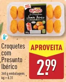 ALDI Croquetes com Presunto Ibérico promoção