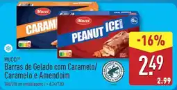ALDI MUCCI Barras de Gelado com Caramelo/ Caramelo e Amendoim promoção