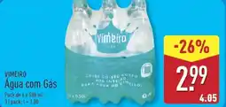 ALDI VIMEIRO Agua com Gás promoção