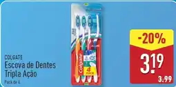ALDI COLGATE Escova de Dentes Tripla Ação promoção