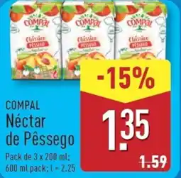 ALDI COMPAL Néctar de Pêssego promoção
