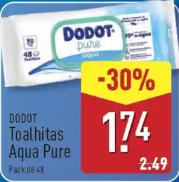 ALDI DODOT Toalhitas Aqua Pure promoção