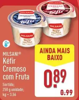 ALDI MILSANI Kéfir Cremoso com Fruta promoção