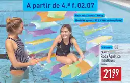 ALDI CRANE Roda Aquática Insuflável promoção