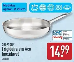 ALDI CROFTON Frigideira em Aço Inoxidável promoção
