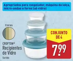 ALDI CROFTON Recipientes de Vidro promoção