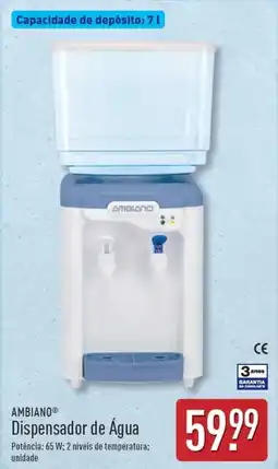 ALDI AMBIANO Dispensador de Água promoção