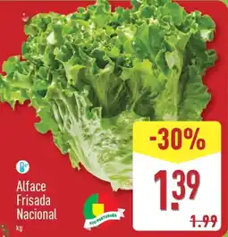 ALDI Alface Frisada Nacional promoção