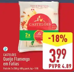 ALDI CASTELÕES Queijo Flamengo em Fatias promoção