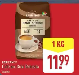 ALDI BARISSIMO Café em Grão Robusta promoção