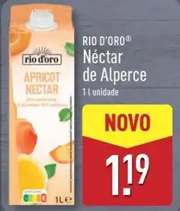 ALDI RIO D'ORO Néctar de Alperce promoção