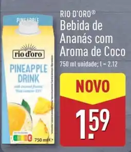 ALDI RIO D'ORO Bebida de Ananás com Aroma de Coco promoção