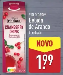 ALDI RIO D'ORO Bebida de Arando promoção