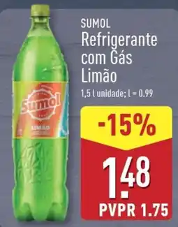 ALDI SUMOL Refrigerante com Gás Limão promoção
