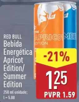 ALDI RED BULL Bebida Energética Apricot Edition/ Summer Edition promoção