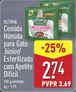 ALDI ULTIMA Comida Húmida para Gato Júnior/ Esterilizado com Apetite Difícil promoção