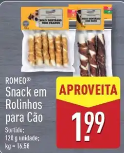 ALDI ROMEO Snack em Rolinhos para Cão promoção