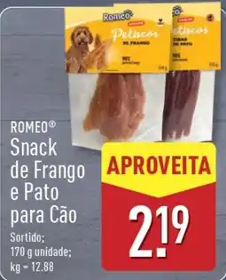 ALDI ROMEO Snack de Frango e Pato para Cão promoção