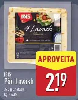 ALDI IBIS Pão Lavash promoção