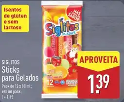 ALDI SIGLITOS Sticks para Gelados promoção