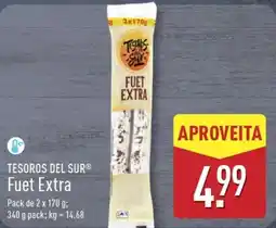 ALDI TESOROS DEL SUR Fuet Extra promoção