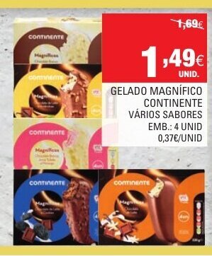 Continente Gelado Magnífico Continente 4 Unid promoção