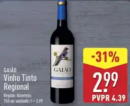 ALDI GAIÃO Vinho Tinto Regional promoção