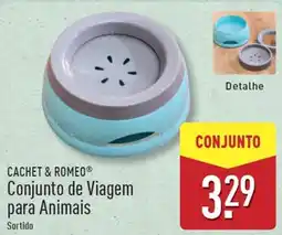 ALDI CACHET & ROMEO Conjunto de Viagem para Animais promoção
