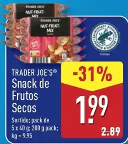 ALDI TRADER JOE'S Snack de Frutos Secos promoção