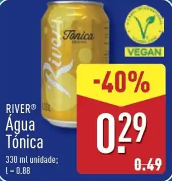 ALDI RIVER Água Tónica promoção