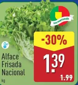 ALDI Alface Frisada Nacional promoção