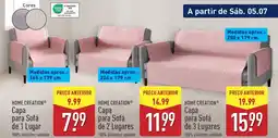 ALDI HOME CREATION Capa para Sofá de 3 Lugares promoção
