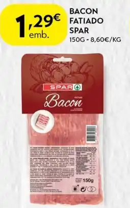 Spar Bacon fatiado spar promoção