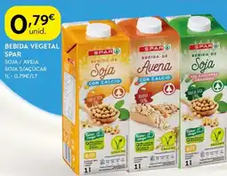 Spar Bebida vegetal Spar promoção